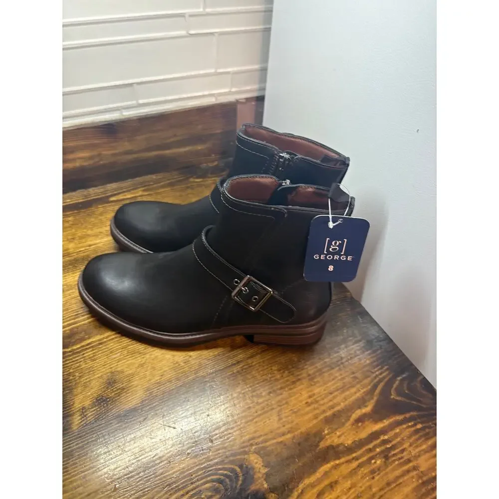 George Black Moto Boots‎ Men’s Size 8